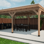 Douglas overkapping met overstek Verando, , 400*600cm